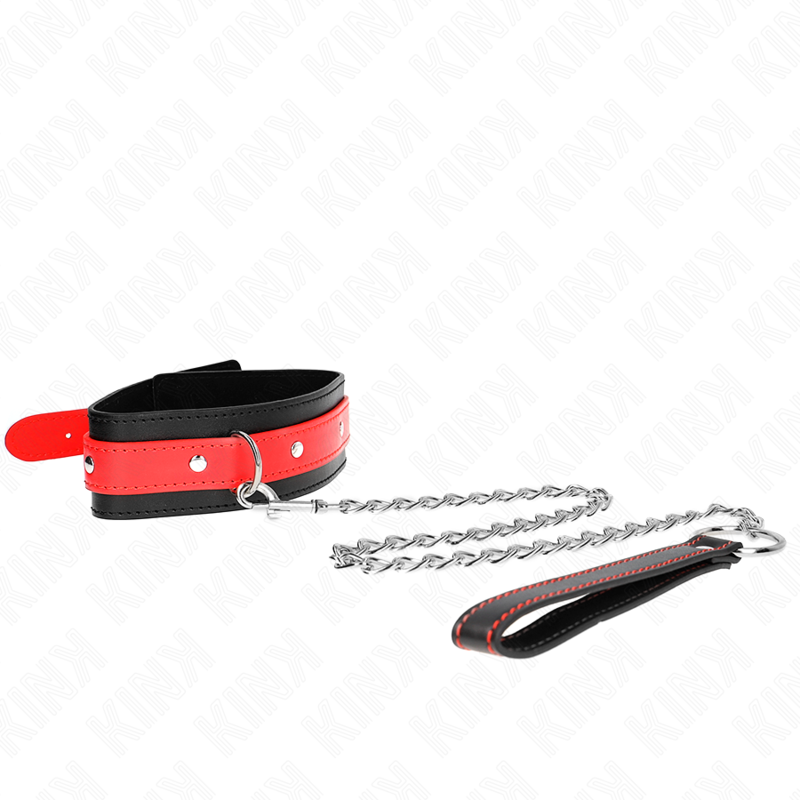 Halskette mit rotem Armband 65 cm verstellbar 36-43 cm x 5 cm