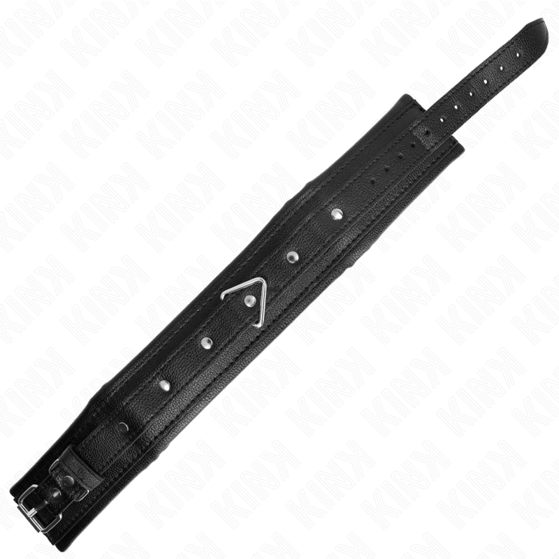 Halskette mit Kunstleder-Schwammarmband Modell 1 verstellbar 37-54 cm x 3 cm