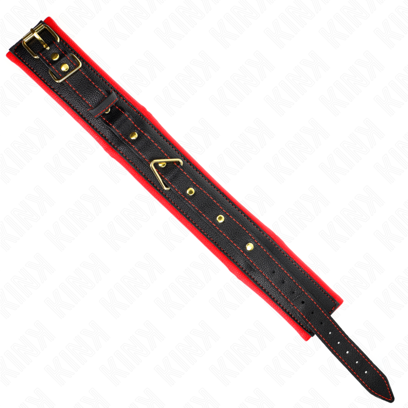 Halskette mit Kunstleder-Schwammarmband Modell 2 verstellbar 37-54 cm x 3 cm