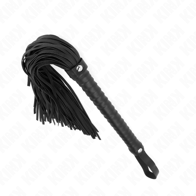 48,5 cm lange Peitsche mit schwarzem strukturiertem Griff