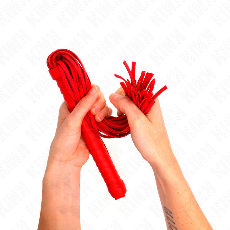 Schneebesen mit rotem Strukturgriff, 48,5 cm