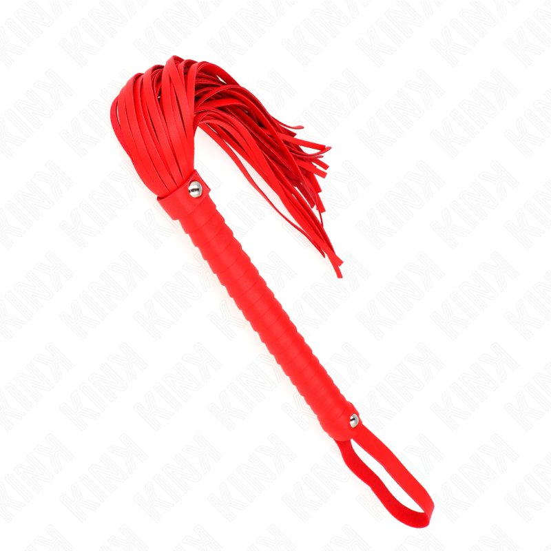 Schneebesen mit rotem Strukturgriff, 48,5 cm
