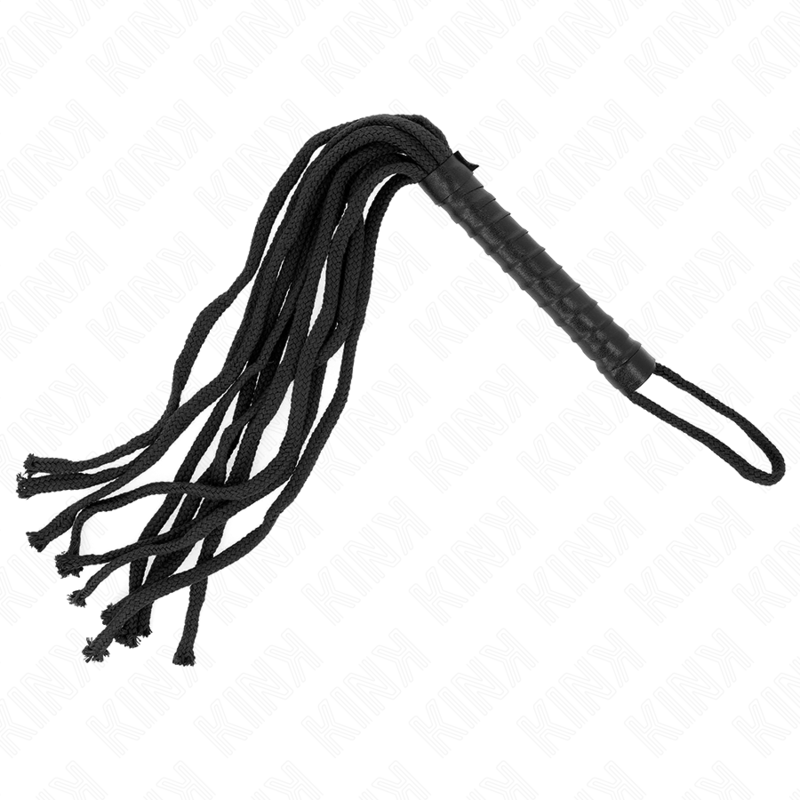 Schwarze Seilpeitsche 56 cm
