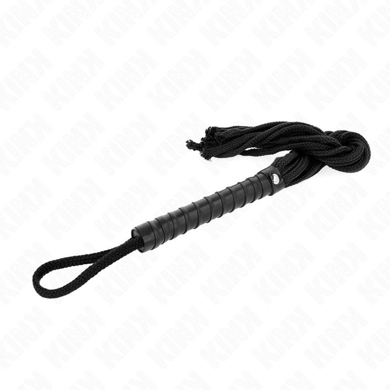 Schwarze Seilpeitsche 56 cm