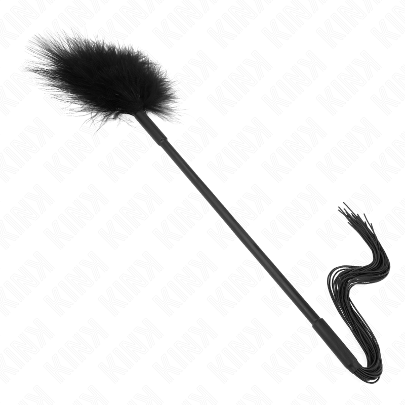 Silikonpeitsche mit Federn zum Kitzeln 47 cm