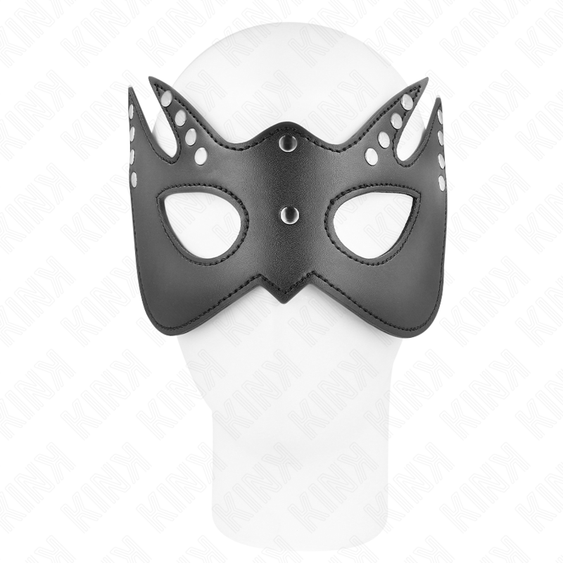 Fledermausmaske mit Nieten 23 x 15 cm