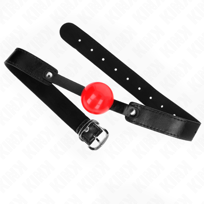 Weicher TPE-Ball 4 cm Knebel Modell 1 66 x 2,5 cm verstellbar 41-61 cm