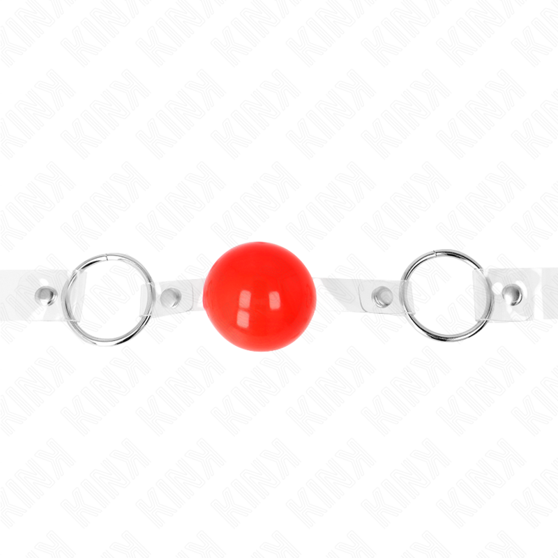 Roter transparenter PVC-Ball 4 cm verstellbare Tasche