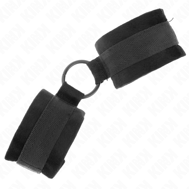 Anfänger Fellmanschetten 25 cm mit O-Ring 4 cm schwarz verstellbar 15-25 cm
