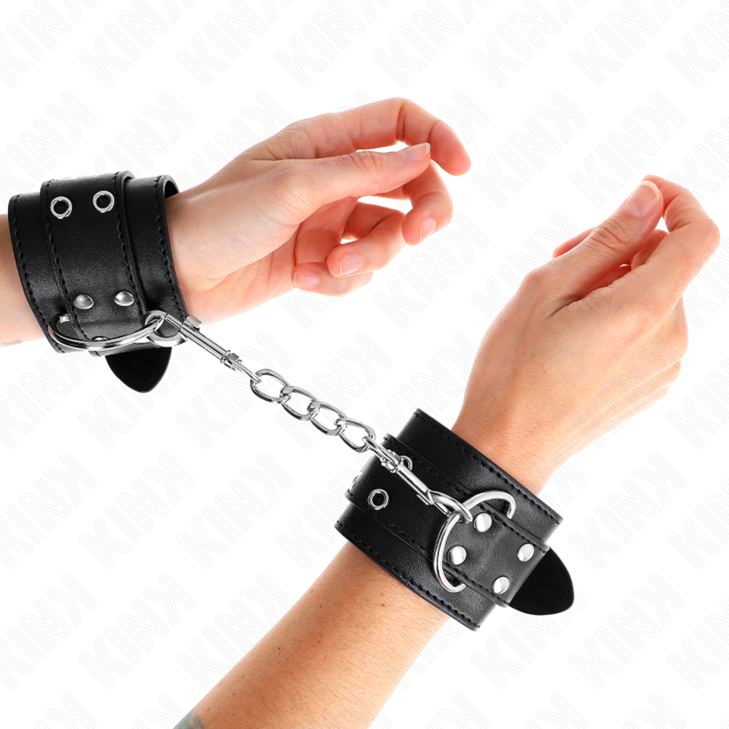 Schwarze Handgelenkstütze mit Doppelschlaufe, verstellbar 19-26 cm