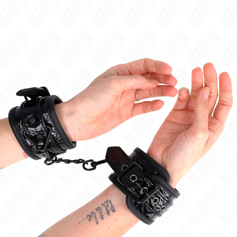 Schwarze Handballenauflage mit Rautenmuster, verstellbar, 17–26 cm x 5,5 cm