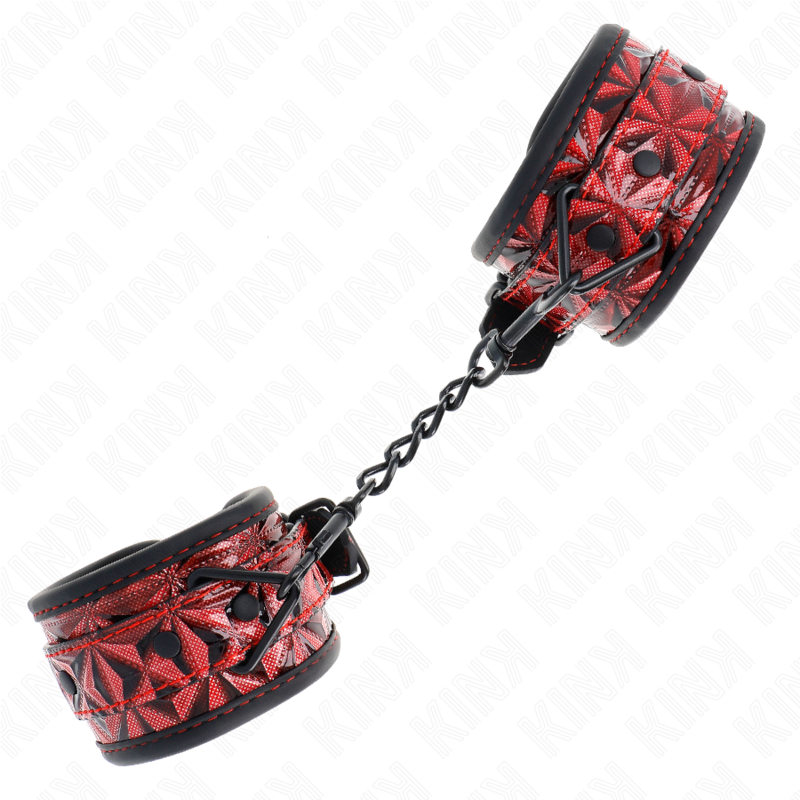 Dunkelrote Handballenauflage mit Rautenmuster, verstellbar, 17–26 cm x 5,5 cm