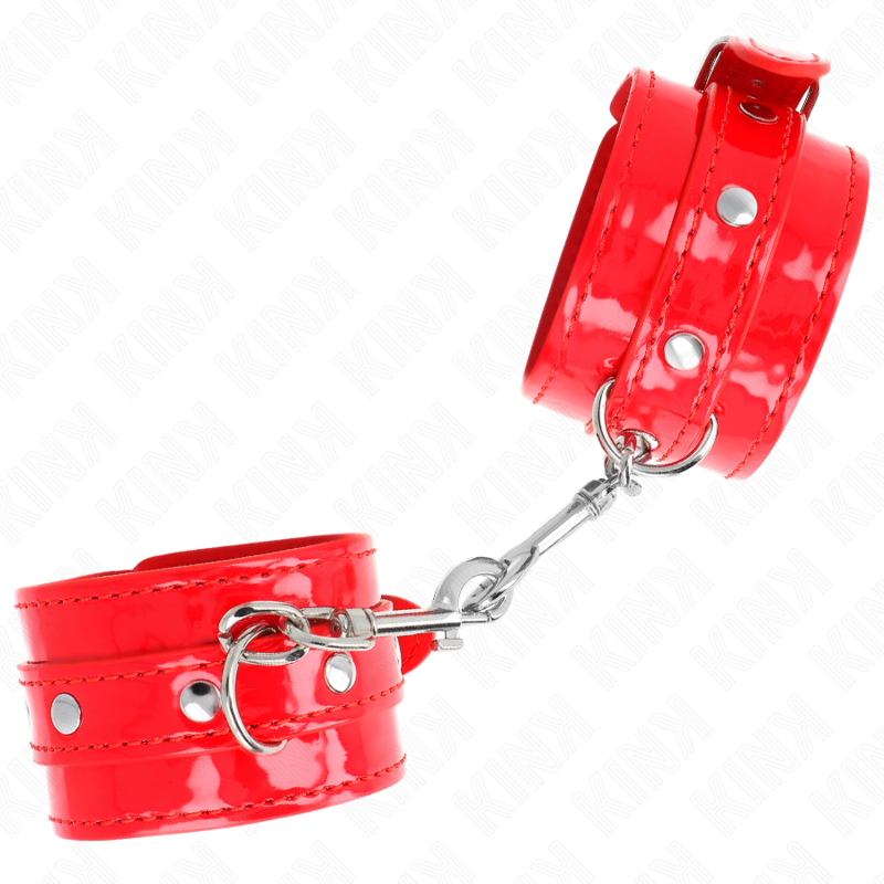 Verstellbare rote glänzende Manschetten 23-33 cm