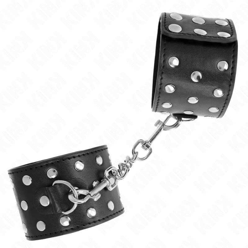 Verstellbare Punk-Handfesseln 19–24 cm x 5,5 cm