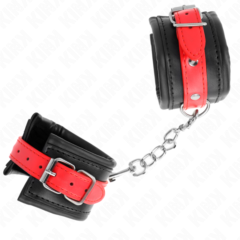 Schwarze Handballenauflage mit verstellbarem roten Gurt 17-28 cm x 6 cm