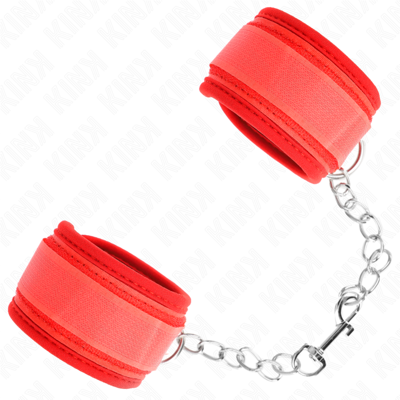 Rote Neoprenarmbänder 42 x 5 cm