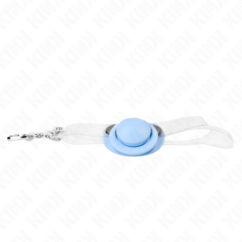 Hellblauer Lollipop-Knebel 5,5 x 4 cm verstellbar 43-60 cm