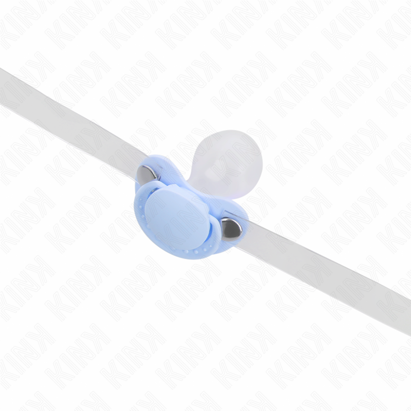 Hellblauer Lollipop-Knebel 5,5 x 4 cm verstellbar 43-60 cm