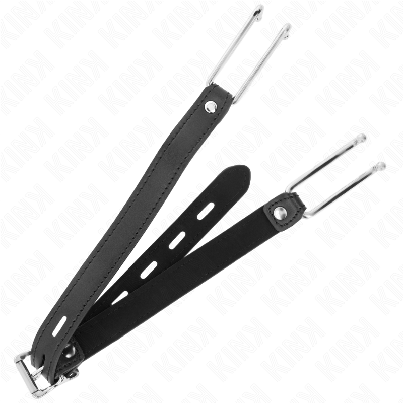 11,5 cm Metallhakenstab mit verstellbarem Lederband, 39–58 cm x 2 cm