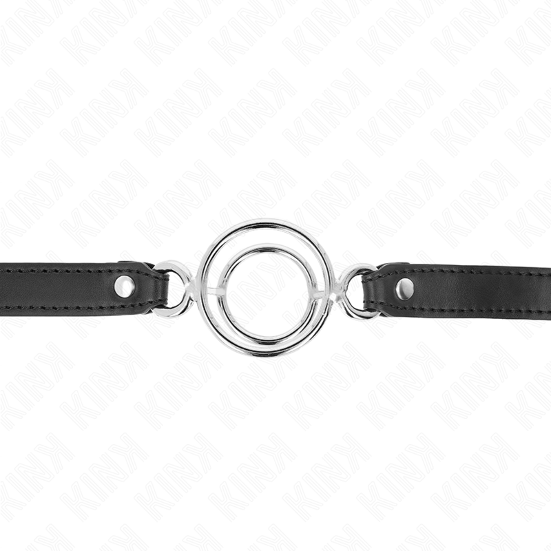 Knebel mit mehreren O-Ringen 5 cm schwarz 63 x 2,5 cm