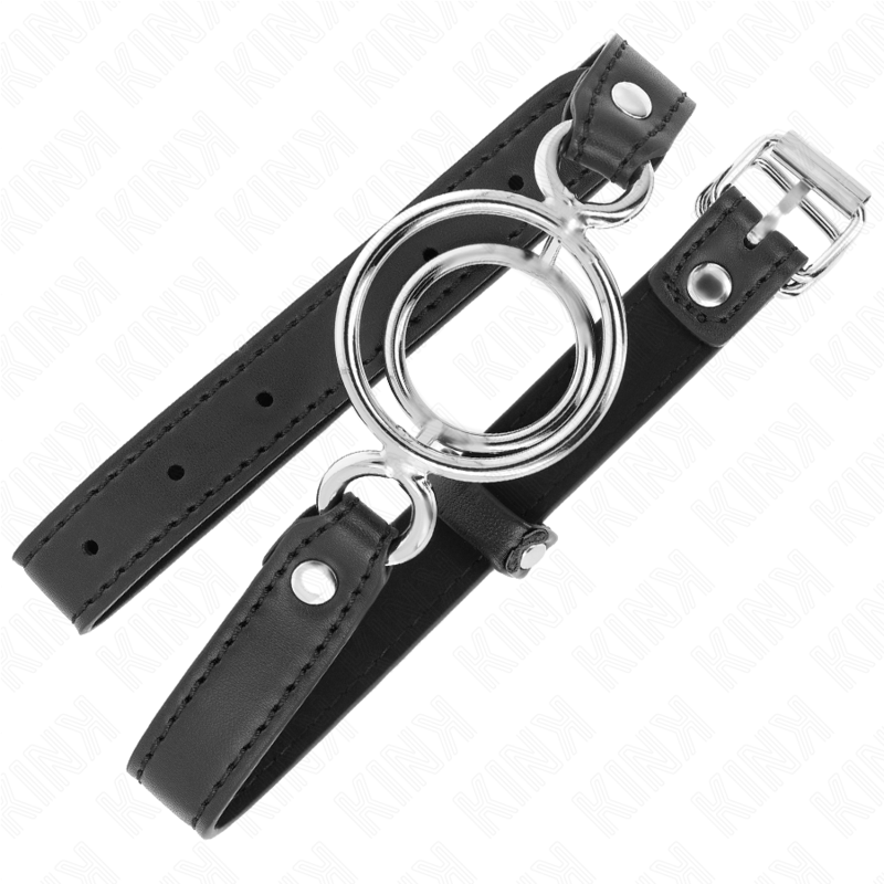 Knebel mit mehreren O-Ringen 5 cm schwarz 63 x 2,5 cm