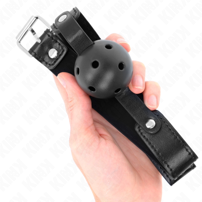 Schwarzer atmungsaktiver Ball 4,5 cm Tasche 65 x 2,5 cm