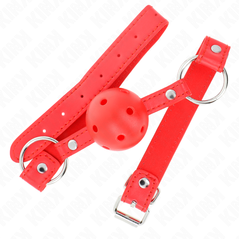 Atmungsaktiver Stock 4 cm mit Doppelniete Modell 1 rot 62,5 x 2,5 cm verstellbar 42-58 cm