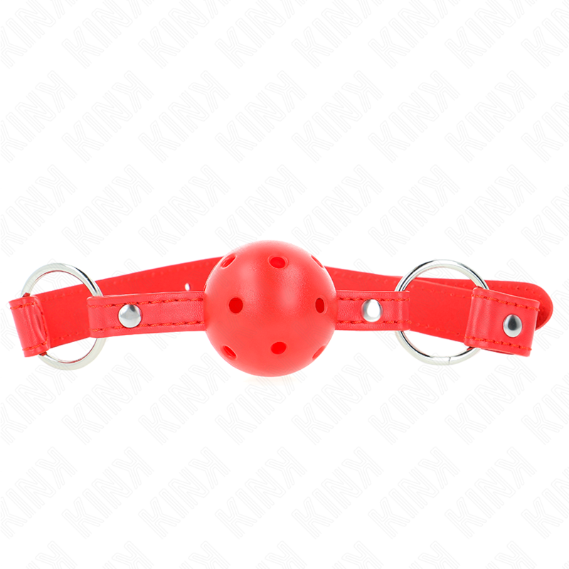Atmungsaktiver Stock 4 cm mit Doppelniete Modell 1 rot 62,5 x 2,5 cm verstellbar 42-58 cm