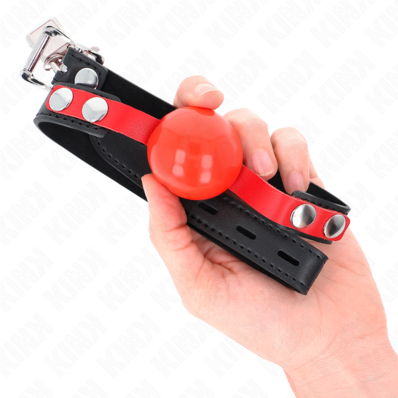 Weicher TPE-Ball 4 cm Knebel Modell 4 60 x 2 cm verstellbar 37-52 cm