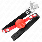 Weicher TPE-Ball 4 cm Knebel Modell 4 60 x 2 cm verstellbar 37-52 cm