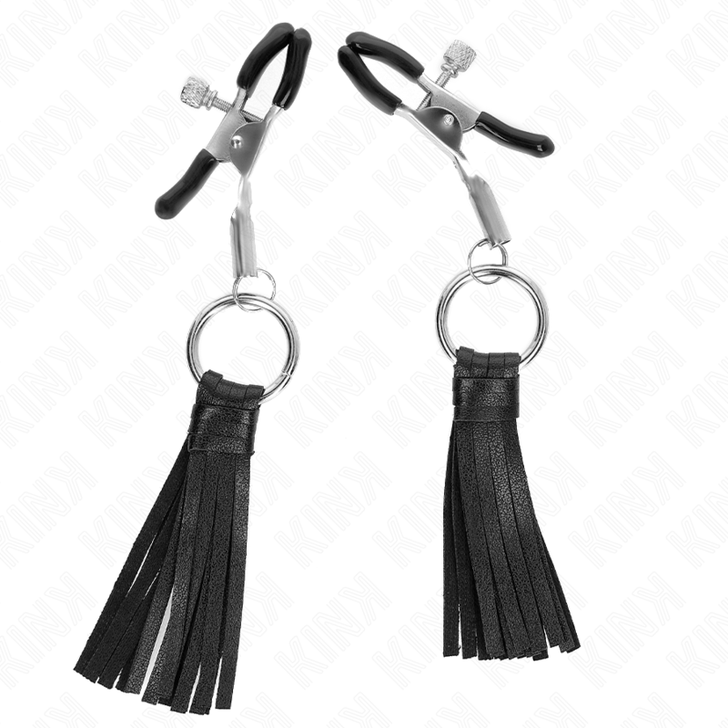 6 cm lange Telemon-Clips mit Kunstlederquaste