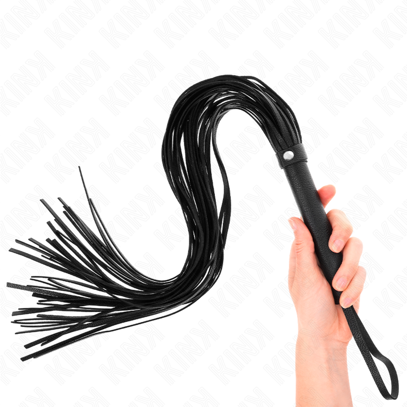 Schwarze flexible PVC-Peitsche 70 cm