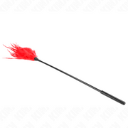 Mehrere rote Kitzelfedern 45 cm
