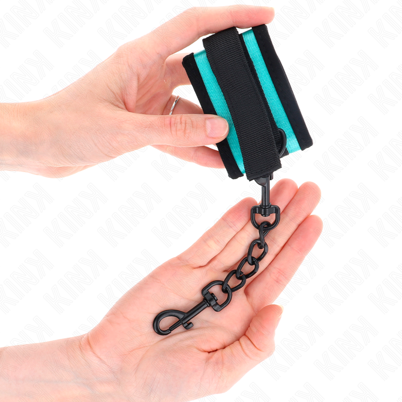Verstellbare schwarz-blaue Nylon-Handgelenkstützen mit Klettverschluss, 18–32 cm x 5 cm
