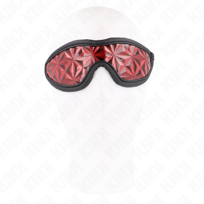 Rotes Haarband mit Rautenmuster 20,5 x 6 cm