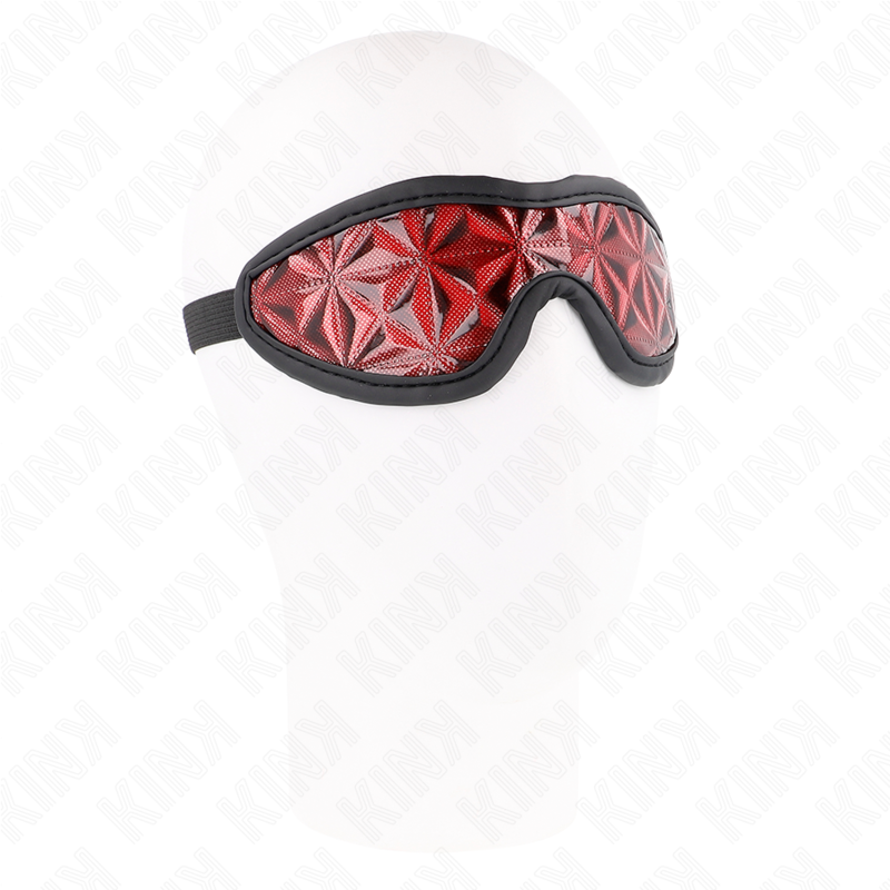 Rotes Haarband mit Rautenmuster 20,5 x 6 cm