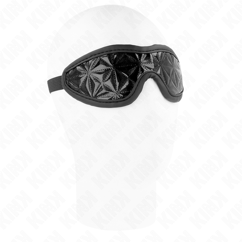 Schwarzes Stirnband mit Rautenmuster 20,5 x 6 cm