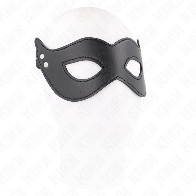 Kunstledermaske mit Nieten Modell 1 26 x 8 cm