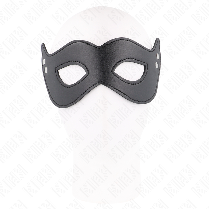 Kunstledermaske mit Nieten Modell 1 26 x 8 cm