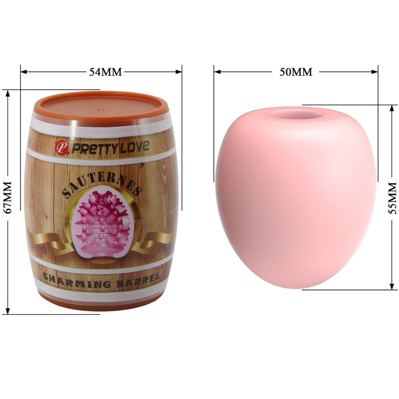 Männlicher Masturbator, rosa Ei, Modell 2