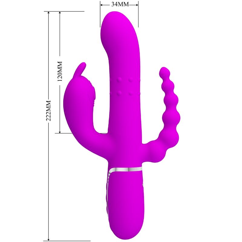 Cammy 4-in-1 Multifunktions-Dreifachvibrator Rosa