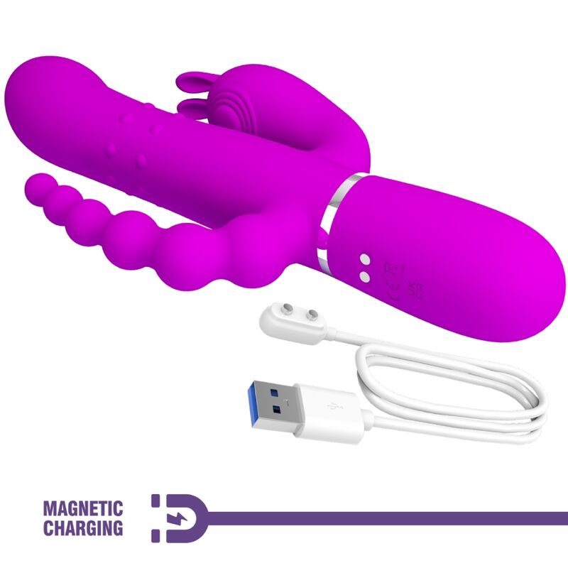 Cammy 4-in-1 Multifunktions-Dreifachvibrator Rosa