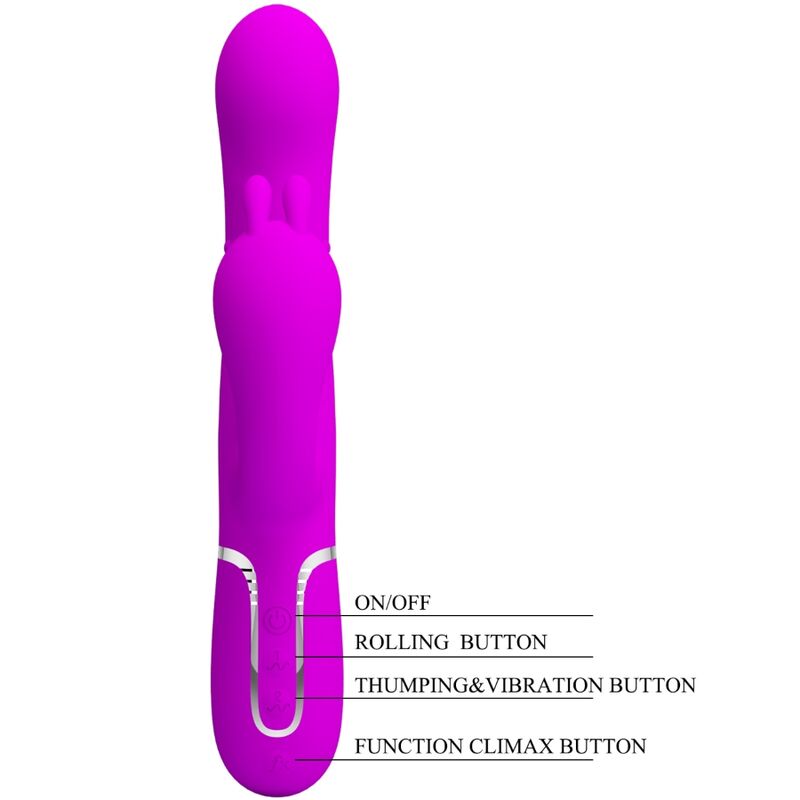 Cammy 4-in-1 Multifunktions-Dreifachvibrator Rosa