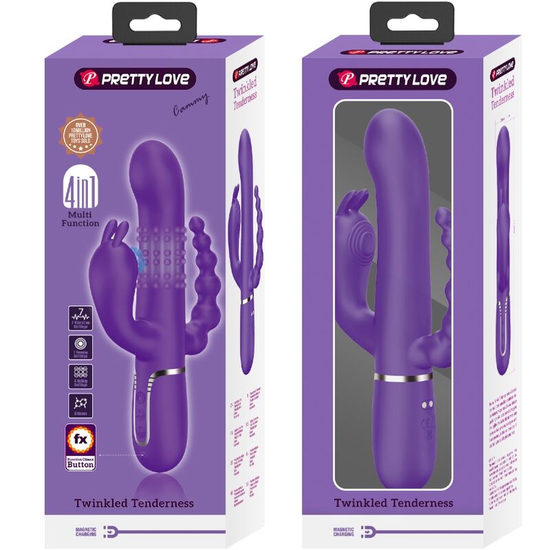 Cammy 4-in-1 Multifunktions-Dreifachvibrator Lila