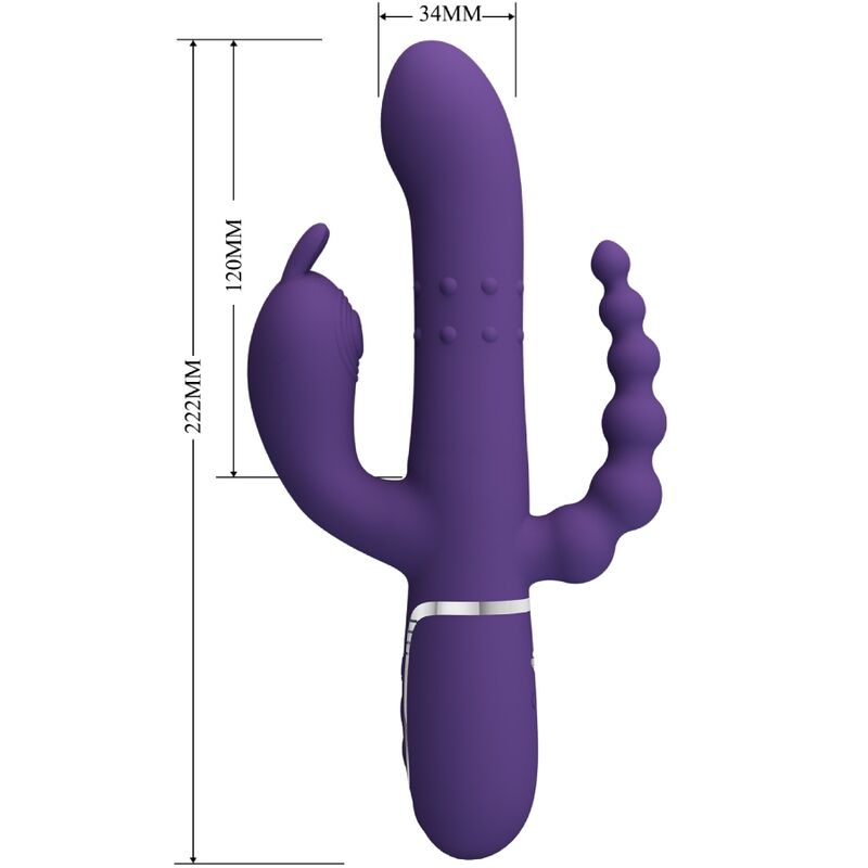 Cammy 4-in-1 Multifunktions-Dreifachvibrator Lila