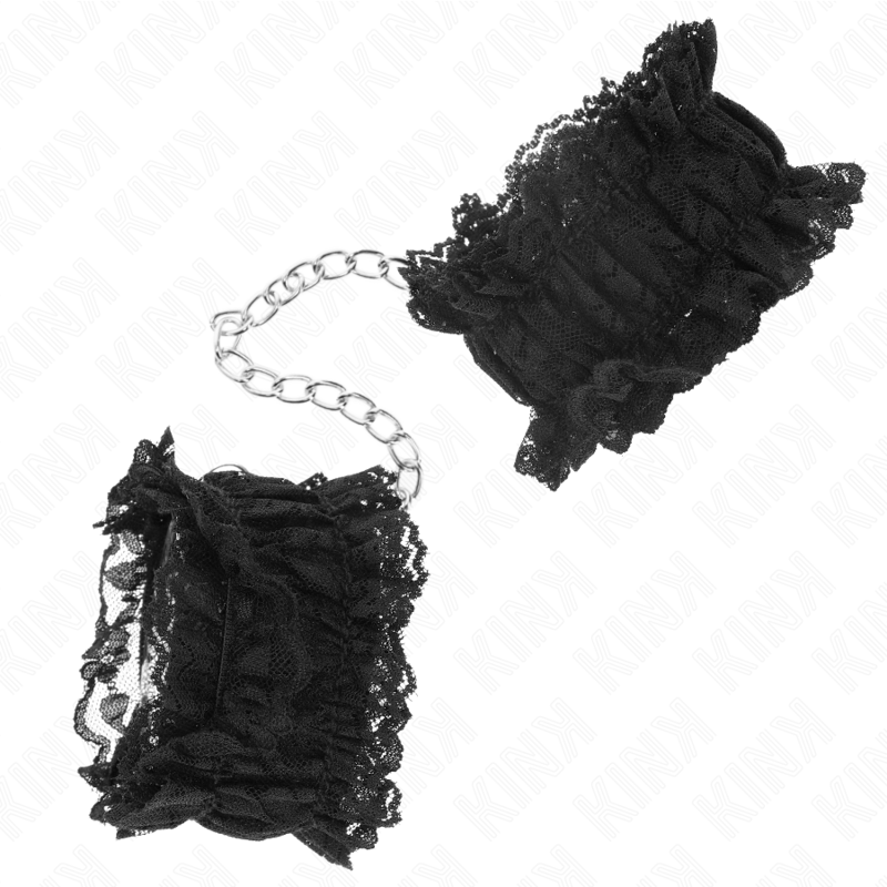 Elastische Handgelenkbänder aus schwarzer Spitze