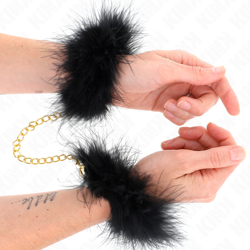 Federmanschetten mit Goldkette Modell 0
