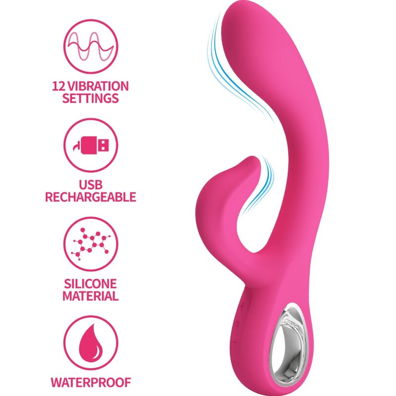 Fritz Rabbit Vibrator 12 Vibrationen Rosa