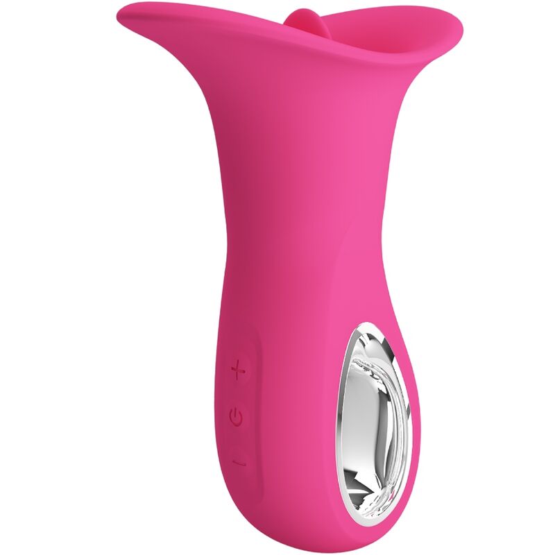Clyde Oralvibrator Vibrierende Zunge 12 Vibrationen Rosa