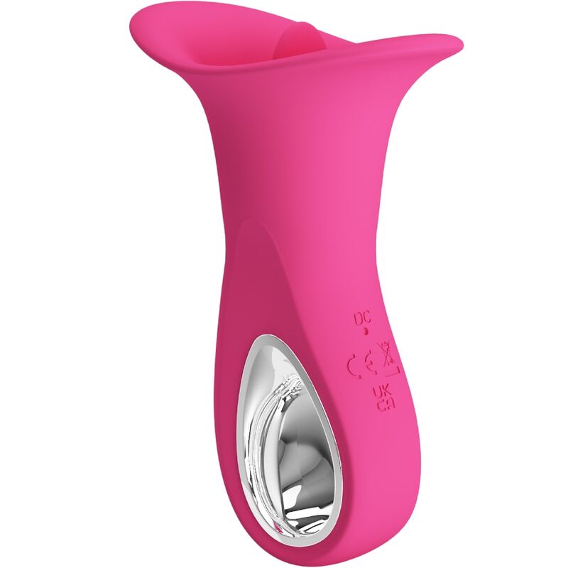 Clyde Oralvibrator Vibrierende Zunge 12 Vibrationen Rosa